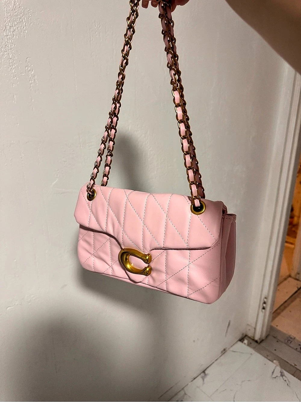 Coach Tabby Shoulder Bag 20 With Pillow Quilting Pillow Quilting Pink